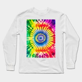 Retro Swirls and Twirls: Tie Dye Design with a Nostalgic Twist No. 2 Long Sleeve T-Shirt